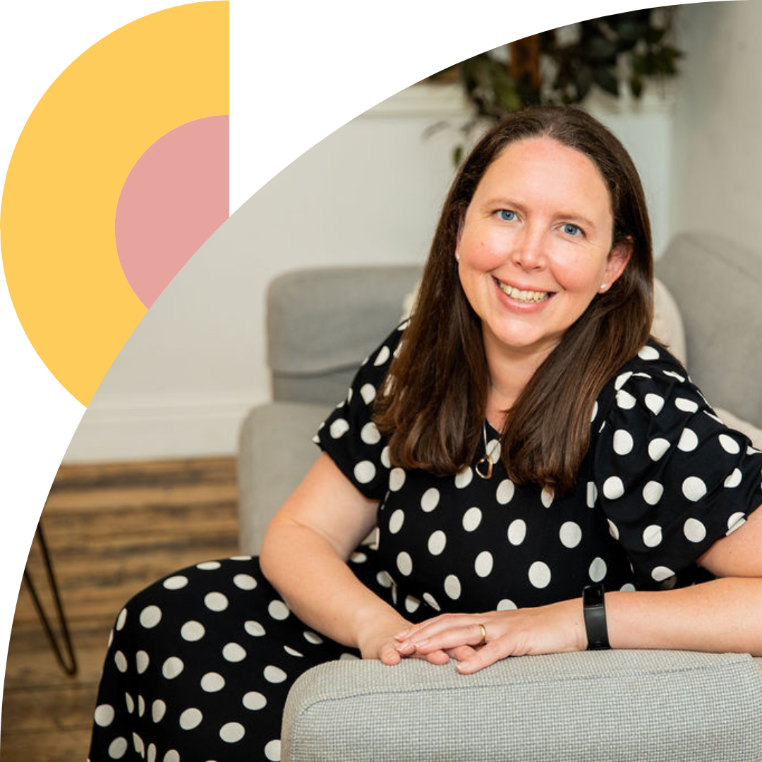 Jo Miller - Team Conflict Resolution Specialist 5 Jo Miller from Teams Reconnected resting against the arm of a sofa thinking about how effective team communication can help resolve team conflict.